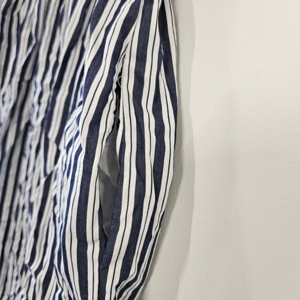 Hill House Home The Ellie Nap Dress Navy Stripe Smocked Maxi Cottagecore Coastal - Picture 2 of 8